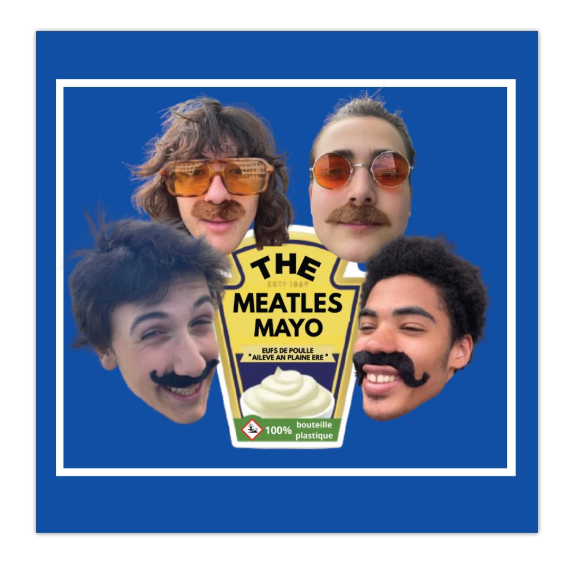 Sticker The Meatles